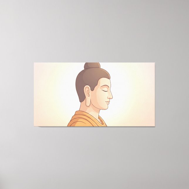 Lord Buddha Canvas Print (Front)