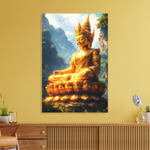 Lord Buddha of the Golden Land Canvas Print