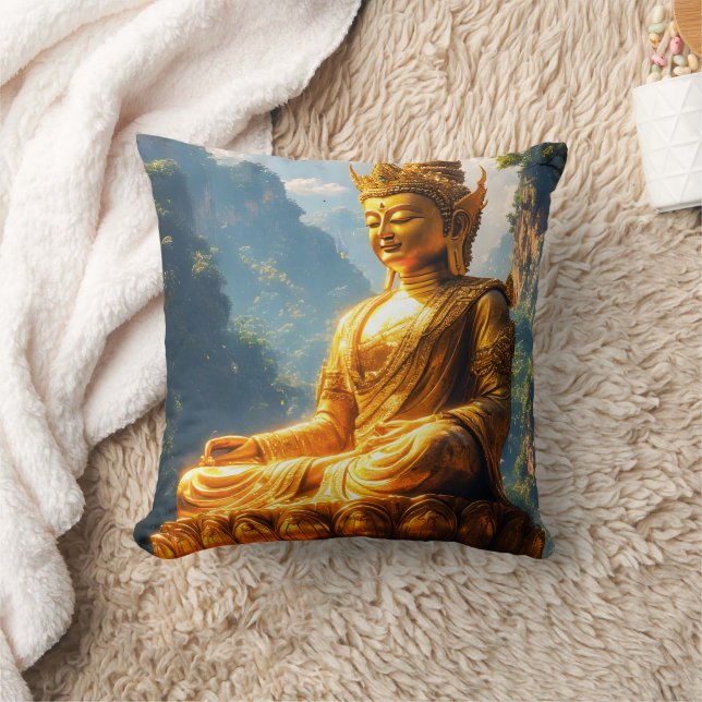 Lord Buddha of the Golden Land Cushion (Blanket)