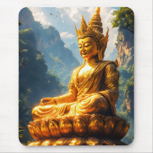 Lord Buddha of the Golden Land Mouse Mat