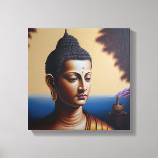 lord buddha oil painting  canvas print