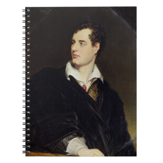 Lord Byron after a Portrait painted by Thomas Phil Notebook (Front)