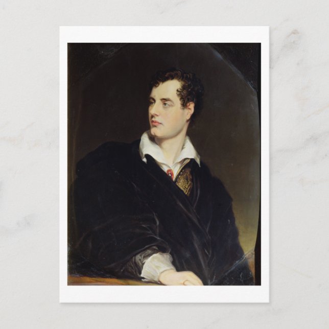 Lord Byron after a Portrait painted by Thomas Phil Postcard (Front)