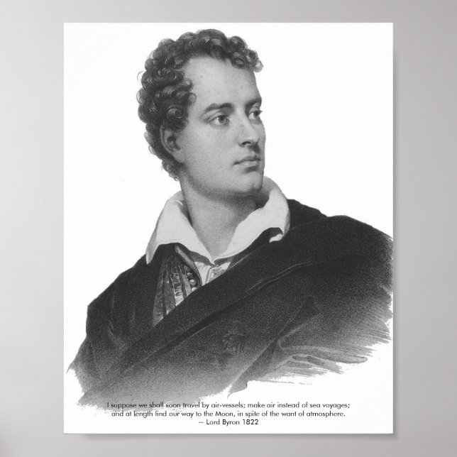 Lord Byron, Space Quote, Poster (Front)
