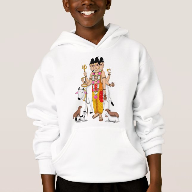 Lord Dattatreya Hoodie (Front)