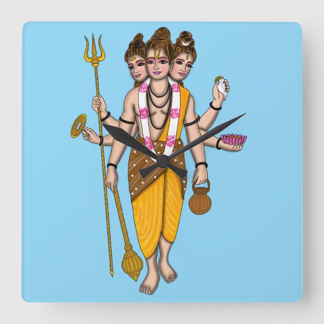 Lord Dattatreya Wall Clock (Front)