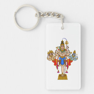 Lord Ekpada Shiva Keychain