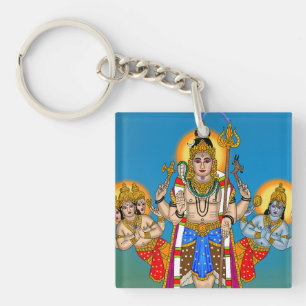 Lord Ekpada Shiva Keychain