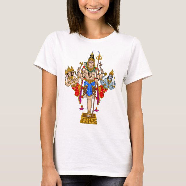 Lord Ekpada Shiva T-Shirt – Divine Casual Wear for (Front)