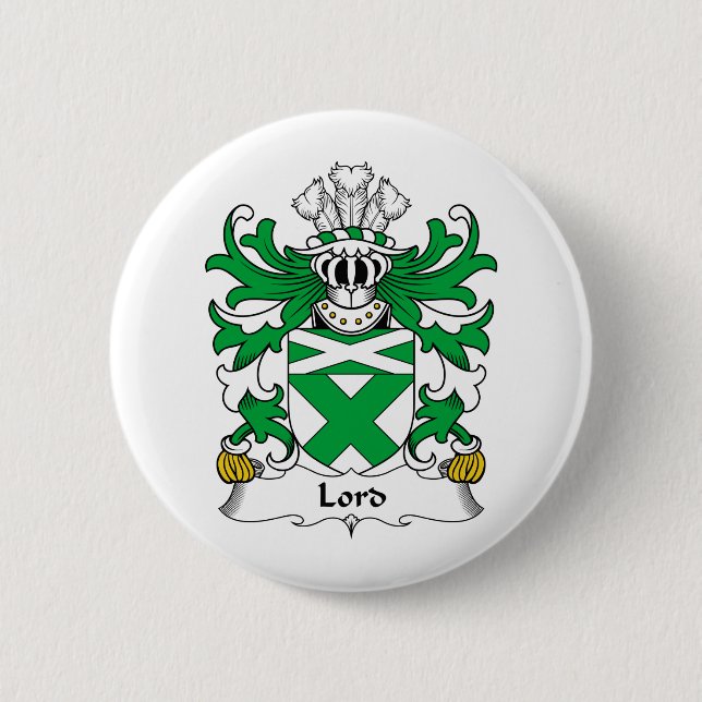 Lord Family Crest 6 Cm Round Badge (Front)