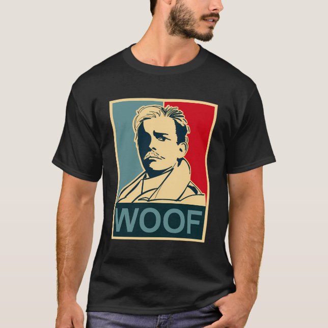 Lord Flashheart Motivational Woof T-Shirt (Front)