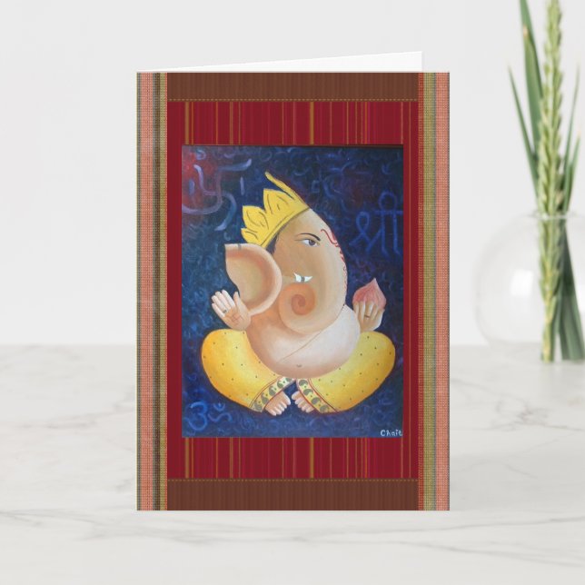 Lord Ganapati's blessings for Any occassion Card (Front)