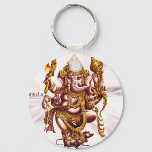 Lord Ganesa Good Luck Charm Key Ring