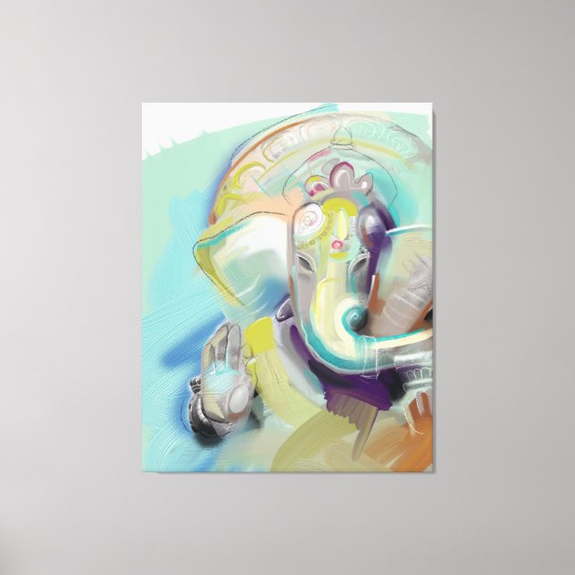 Lord Ganesh Art Canvas (Front)