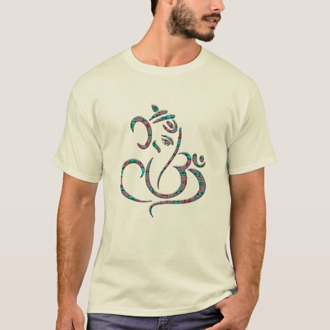 Lord Ganesh Hindu God of Wealth & Prosperity Tee (Front)