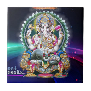 LORD GANESH HINDU GOD TILE