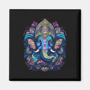 Lord Ganesh, Hinduism, Buddhism, Elephant God, Yog Magnet
