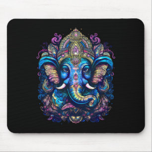Lord Ganesh, Hinduism, Buddhism, Elephant God, Yog Mouse Mat