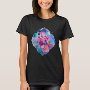 Lord Ganesh Watercolor Mandala Desiyoga T-Shirt