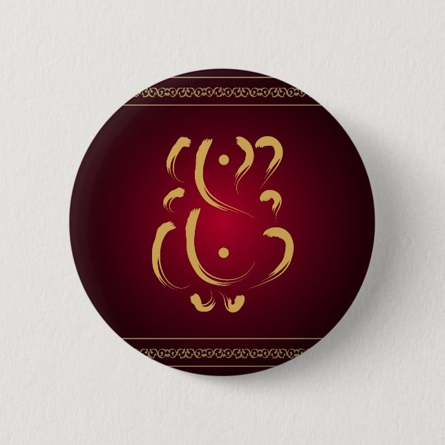 Lord Ganesha - Button (Front)