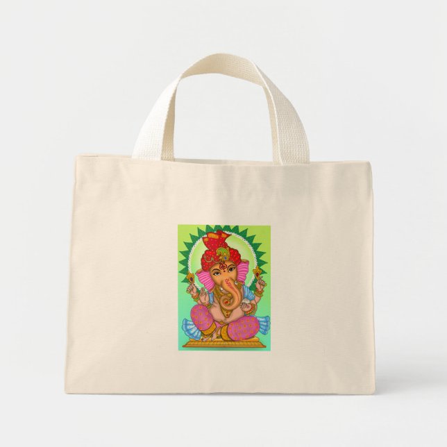 Lord Ganesha Canvas Tote Bag  (Front)