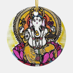 Lord Ganesha Ceramic Tree Decoration