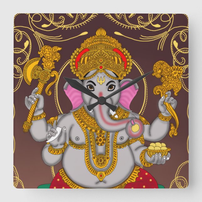 Lord Ganesha Clock (Front)
