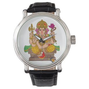 Lord Ganesha Clock Watch