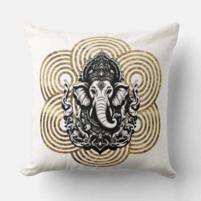 Lord Ganesha Cushion (Front)