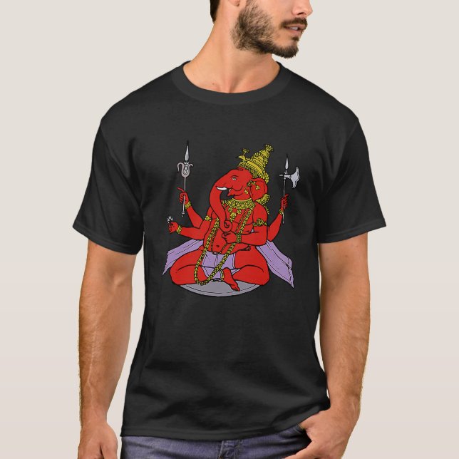 Lord Ganesha Hindu Deity Ganesh T-Shirt (Front)