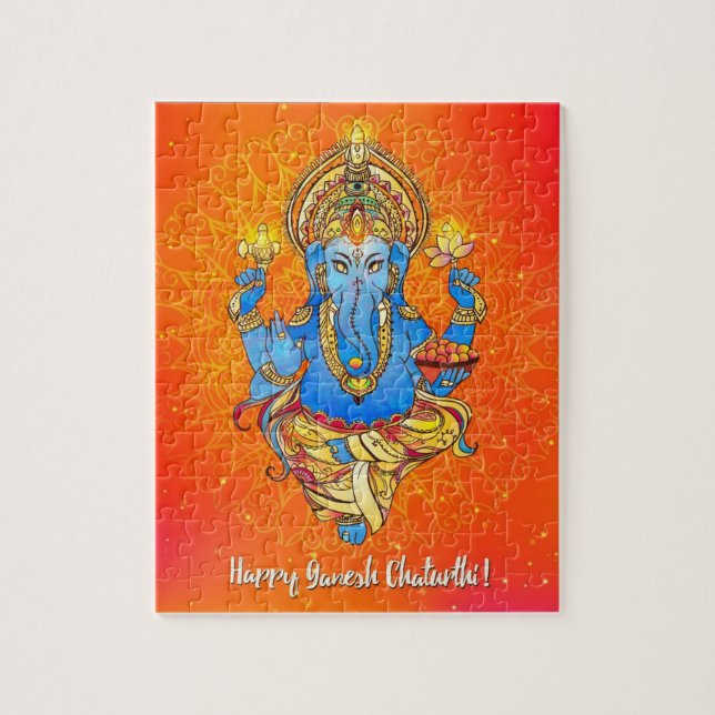 Lord Ganesha Hindu God Puzzle (Vertical)