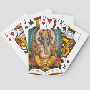 Lord Ganesha Indian Hindu Yoga Spiritual Playing Cards