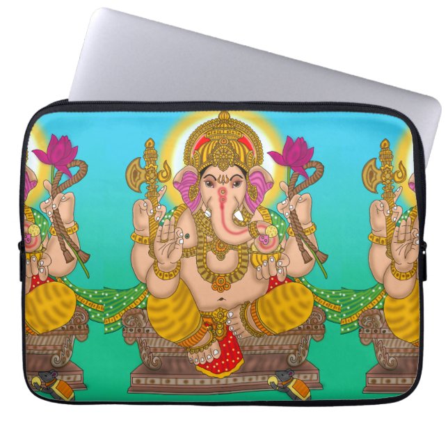 Lord Ganesha Laptop Cover (Front)