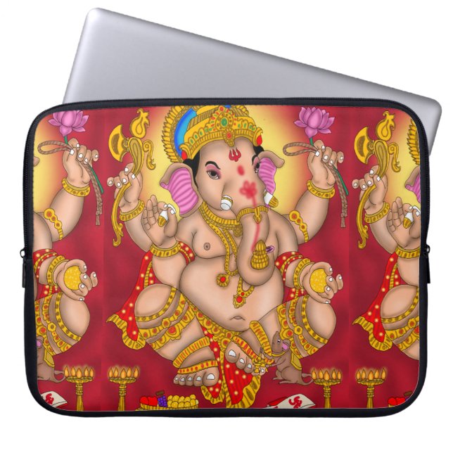 Lord Ganesha Laptop Cover (Front)