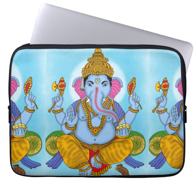 Lord Ganesha Laptop Cover (Front)