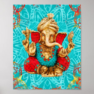 Lord Ganesha  - Mixed Media Poster