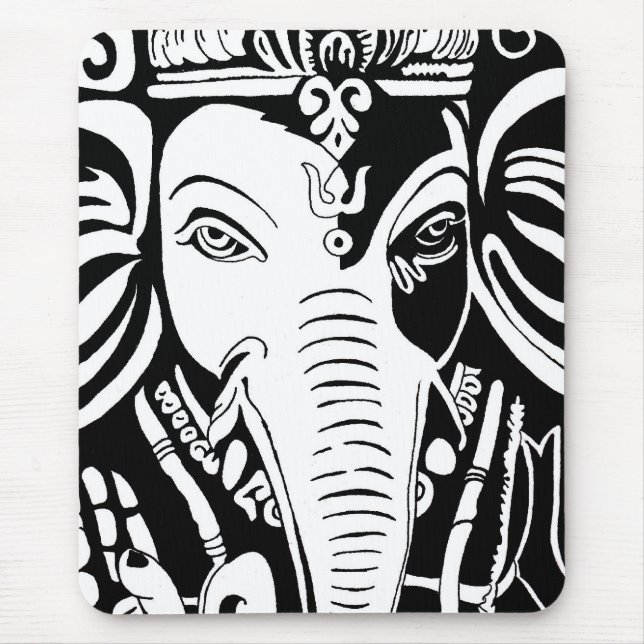 Lord Ganesha Mouse Pad (Front)