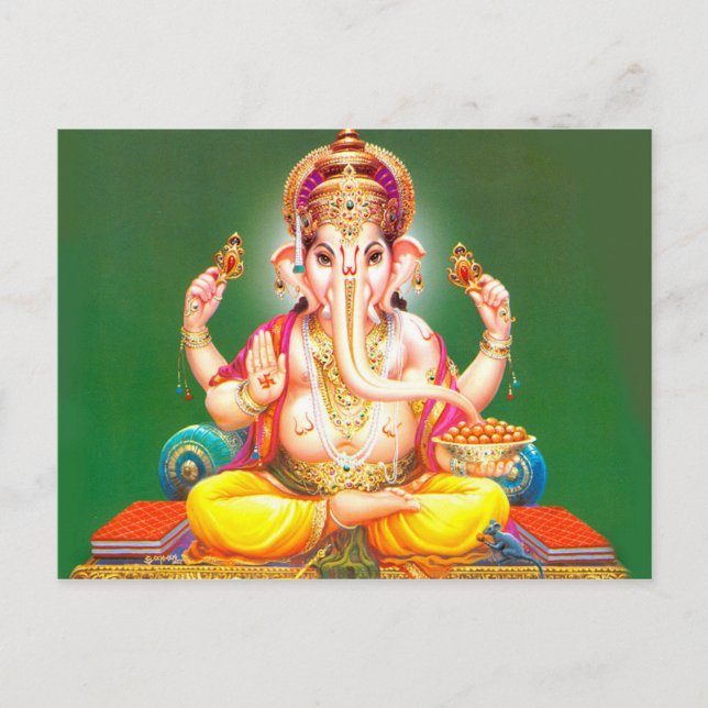 Lord Ganesha Postcard (Front)