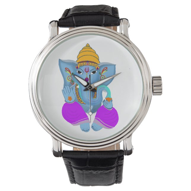 Lord Ganesha print watch (Front)