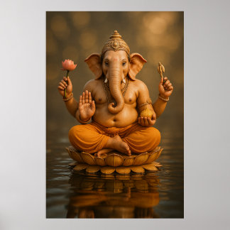 Lord Ganesha | Remover of Obstacles and Bestower Poster