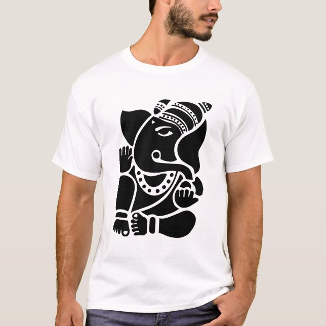 Lord Ganesha Sign T-Shirt (Front)