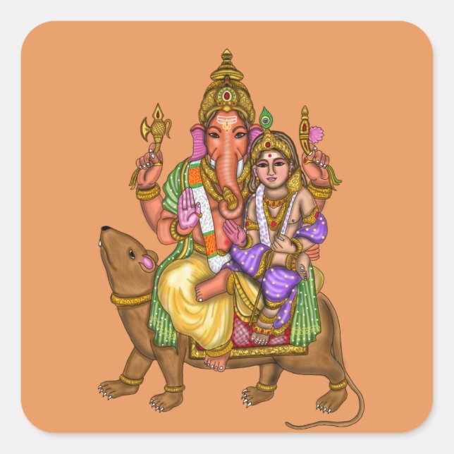 Lord Ganesha Sticker (Front)