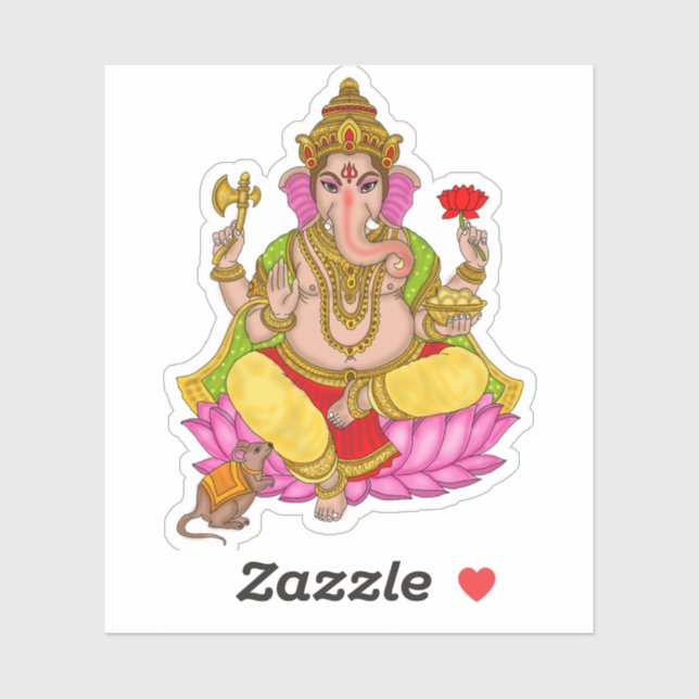 Lord Ganesha Stickers (Sheet)
