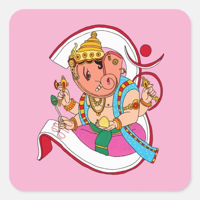 Lord Ganesha Stickers (Front)