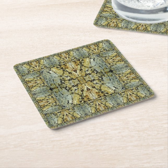 Lord Ganesha - The Omnipresent Square Paper Coaster (Angled)