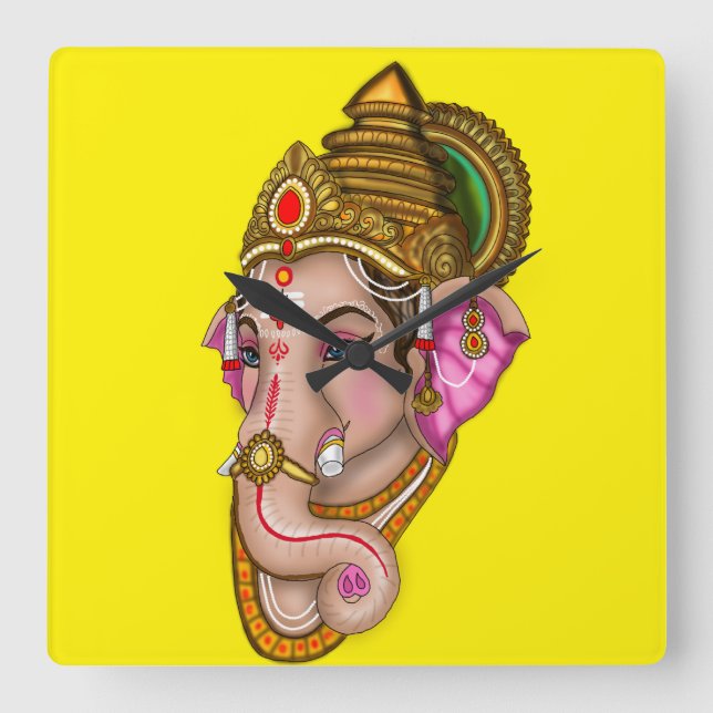 Lord Ganesha Wall Clock (Front)