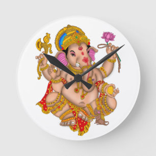 Lord Ganesha Wall Clock