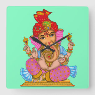 Lord Ganesha Wall Clock