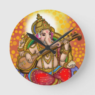 Lord Ganesha Wall Clock