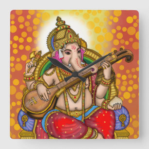 Lord Ganesha Wall Clock